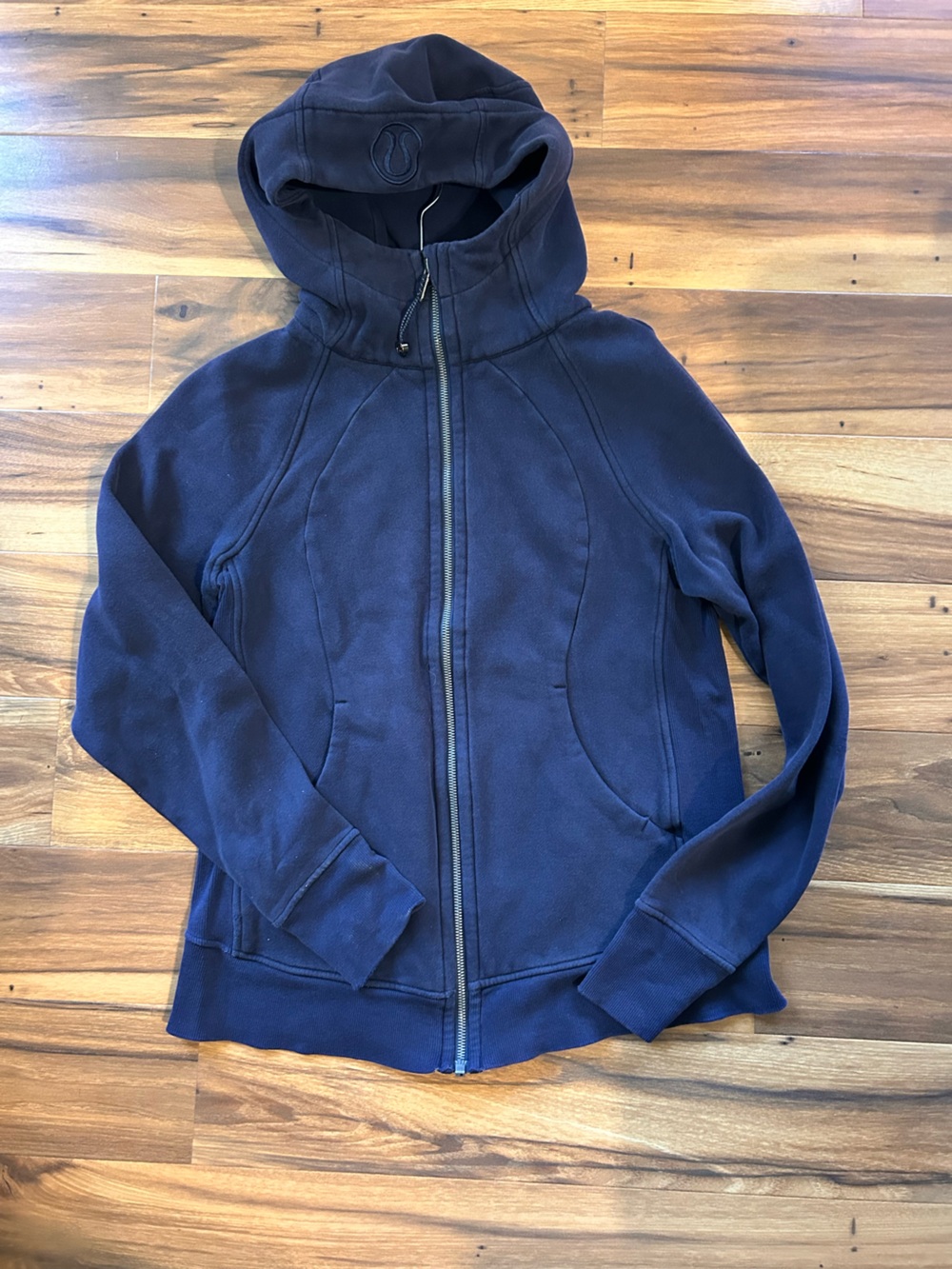 lululemon athletica Navy Zip-Up Hooded Sweatshirt